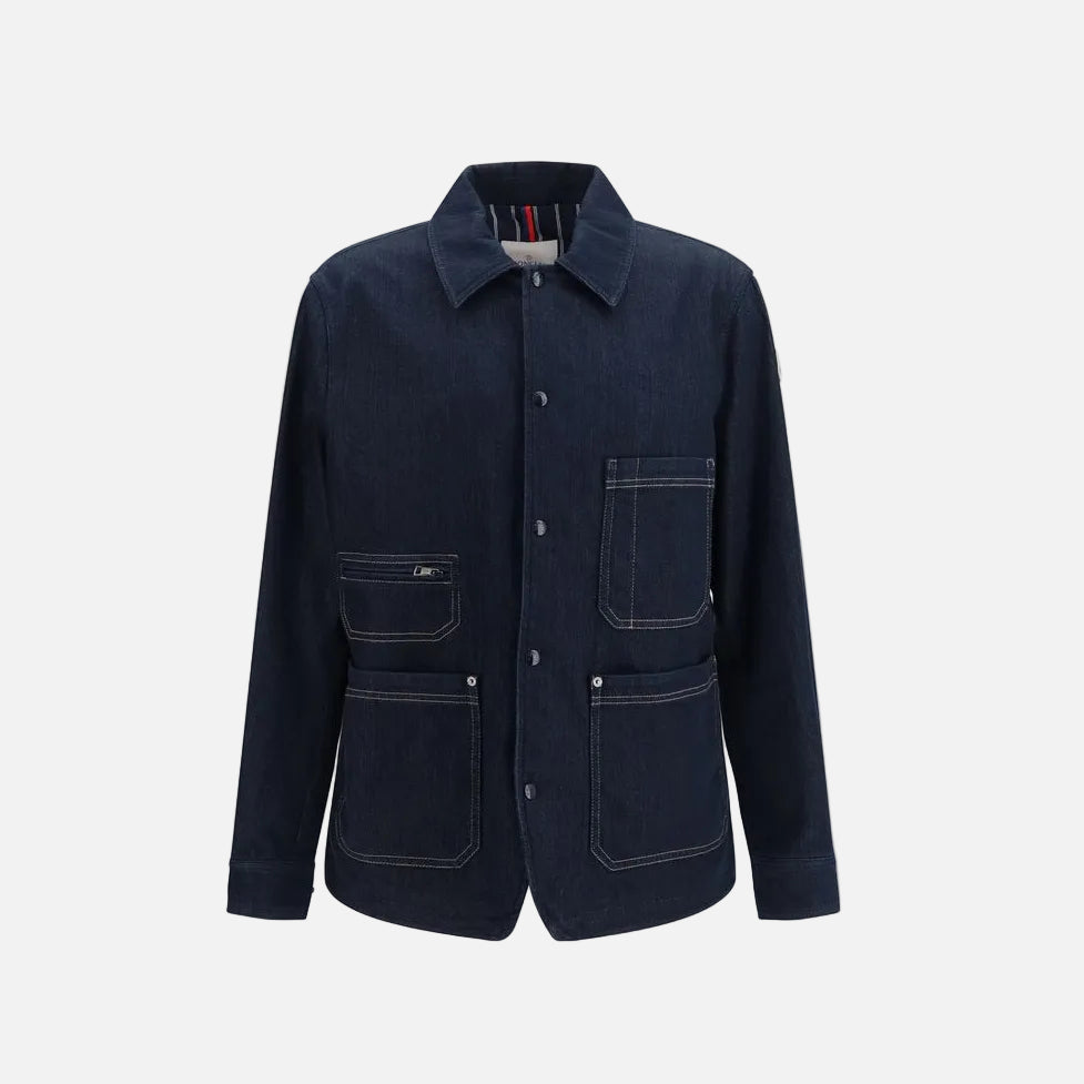 Moncler Blå Denimjacka Jeansjacka