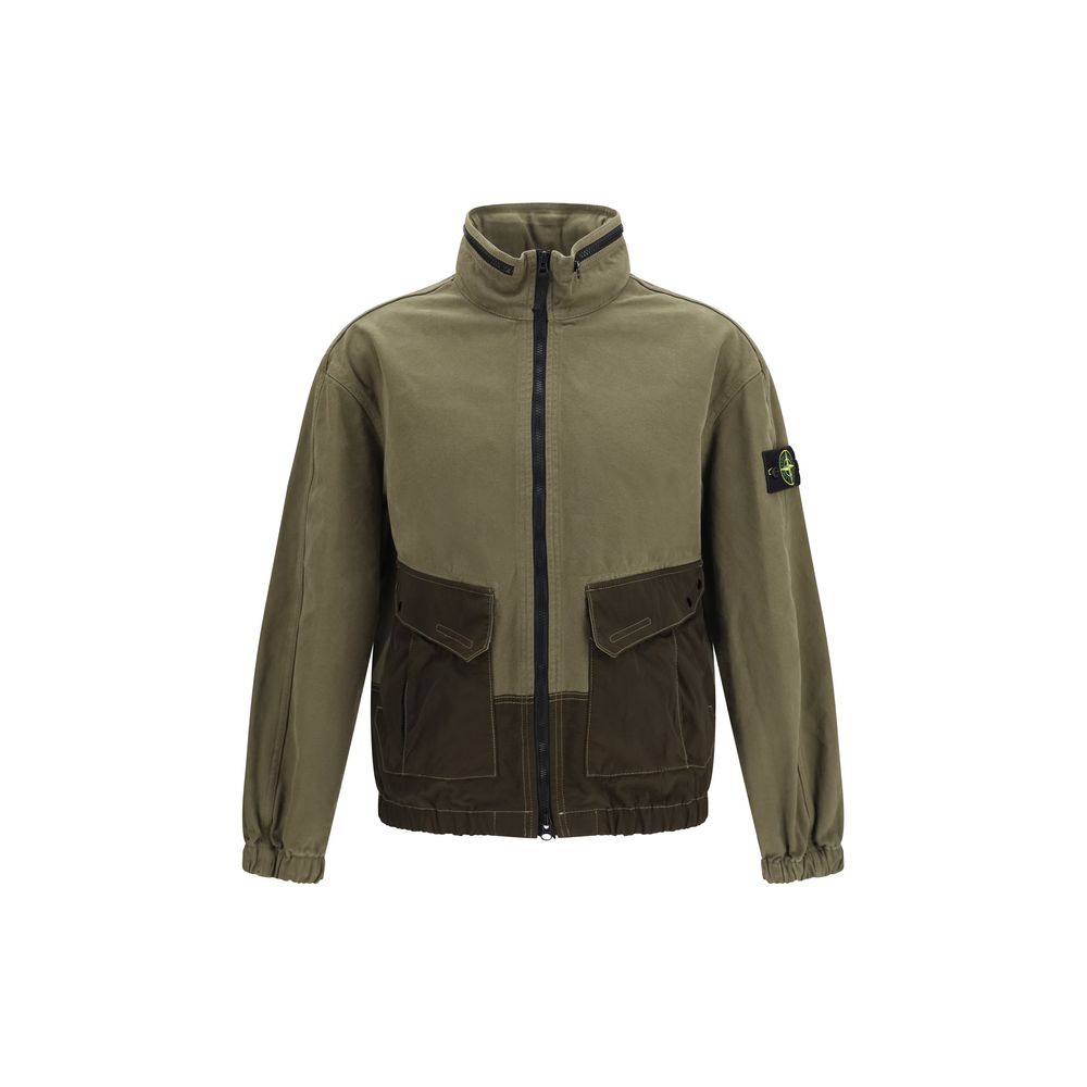 Stone Island Tvåfärgad Skaljacka I Bomull