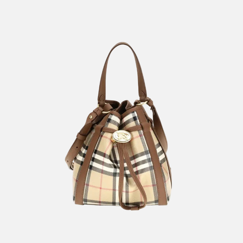 Burberry Miniväska I Beige Läder (Bos Taurus)