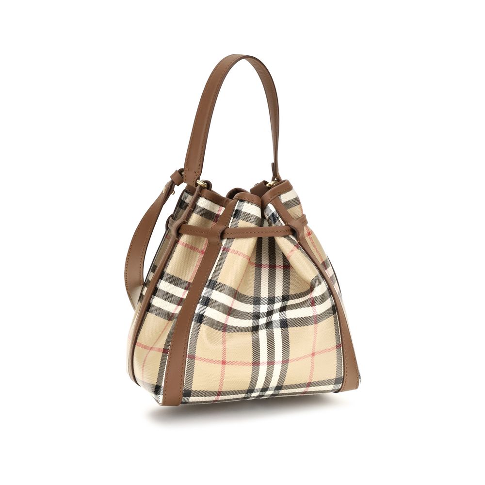 Burberry Miniväska I Beige Läder (Bos Taurus)