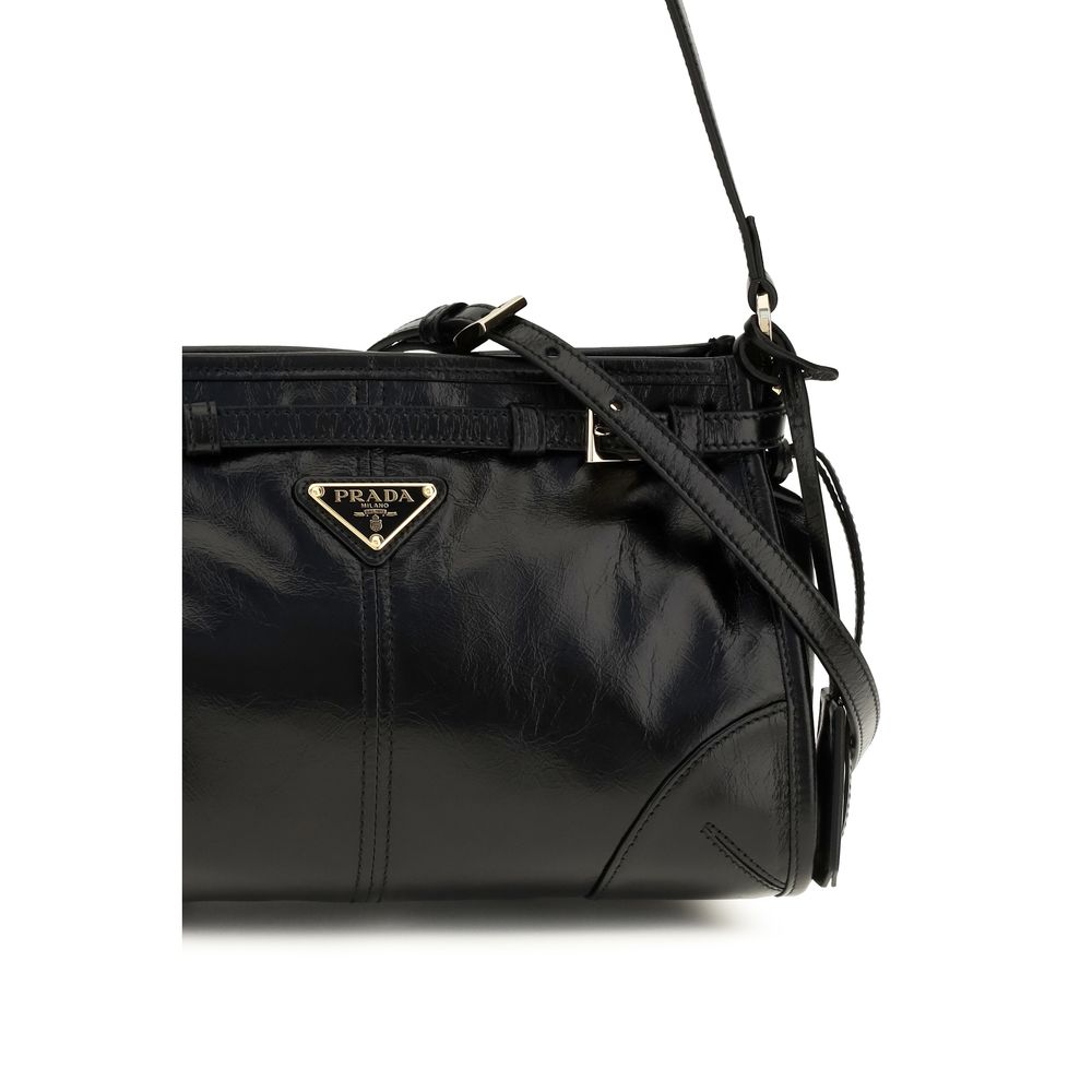 Prada Handväska I Svart Läder  (Bos Taurus)