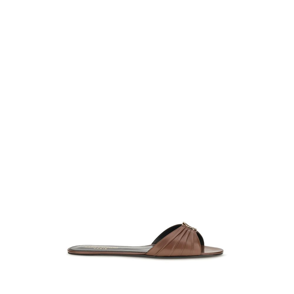 Saint Laurent Bruna Mules I Läder