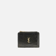 Saint Laurent Svart Plånbok I Läder