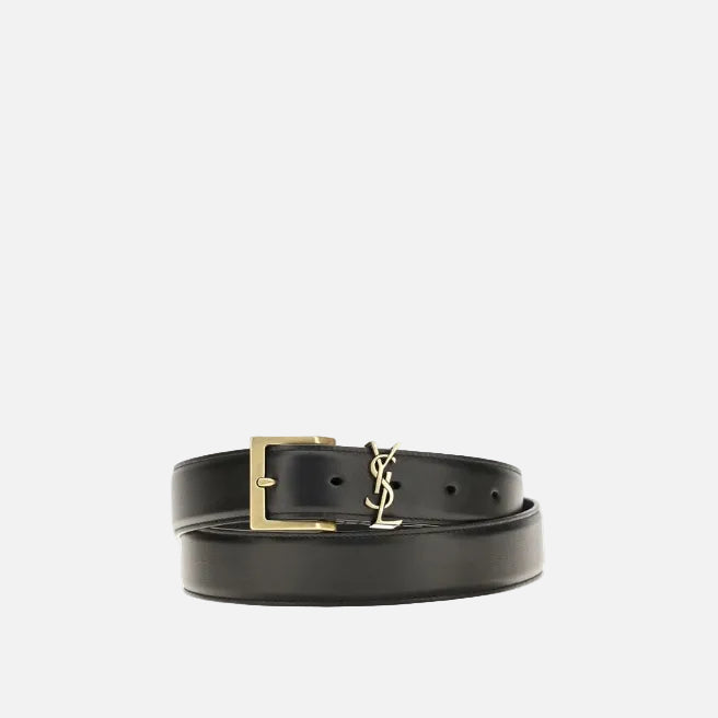 Saint Laurent Standardbälte I Svart Läder