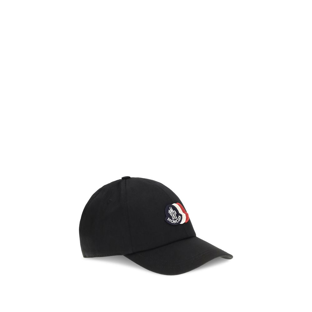 Moncler Svart Baseball Keps I Bomull