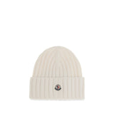 Moncler Vit Merinoullsmössa