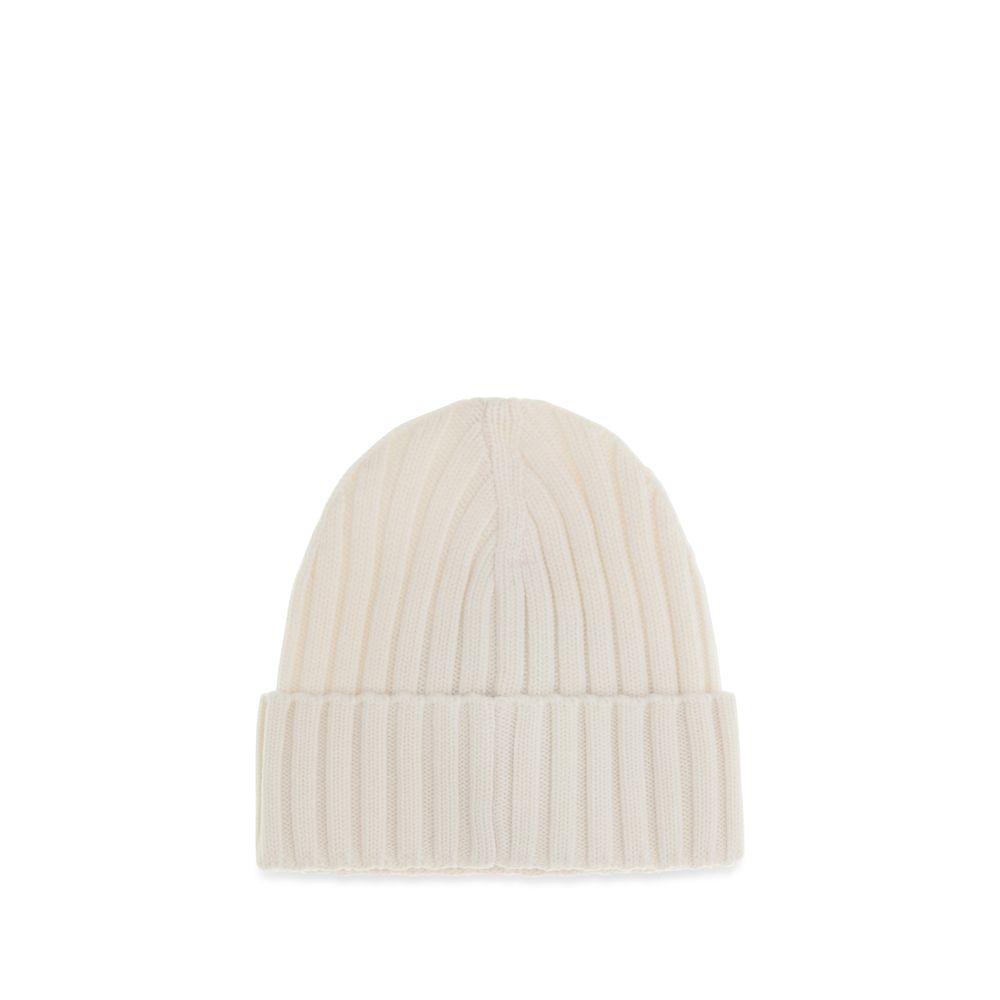 Moncler Vit Merinoullsmössa