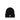 Moncler Ribbad Merinoullmössa med Logotyp Svart