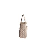 Dior Beige Axelremsväska I Läder