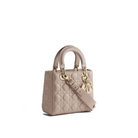 Dior Beige Axelremsväska I Läder