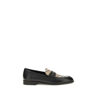 Burberry Svarta Loafers I Läder