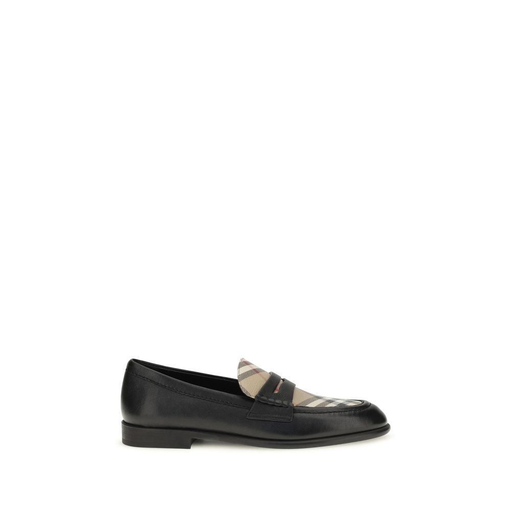 Burberry Svarta Loafers I Läder