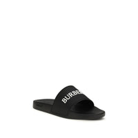 Burberry Svarta Sandaler i Gummi
