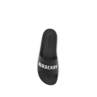 Burberry Svarta Sandaler i Gummi