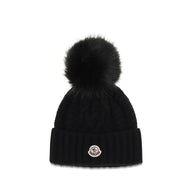 Moncler Svart Ullmössa