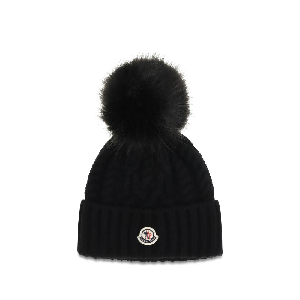Moncler Svart Ullmössa