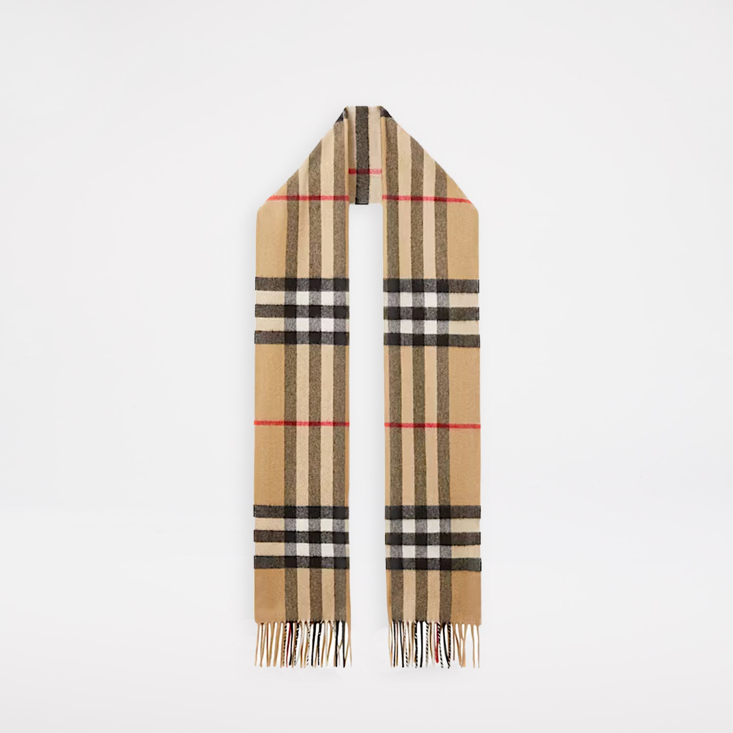 Burberry The Classic Check Kashmir Halsduk Beige