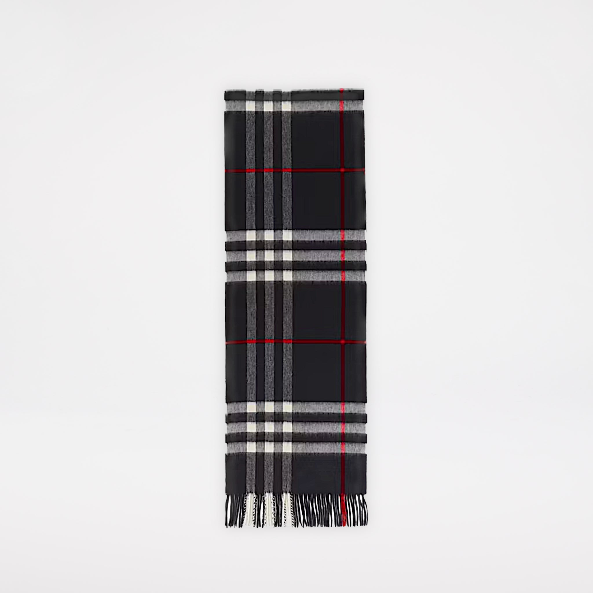Burberry Check Kashmir Halsduk Marinblå
