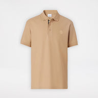 Burberry Monogram Motif Cotton Pique Polo Soft Fawn/Archive Beige