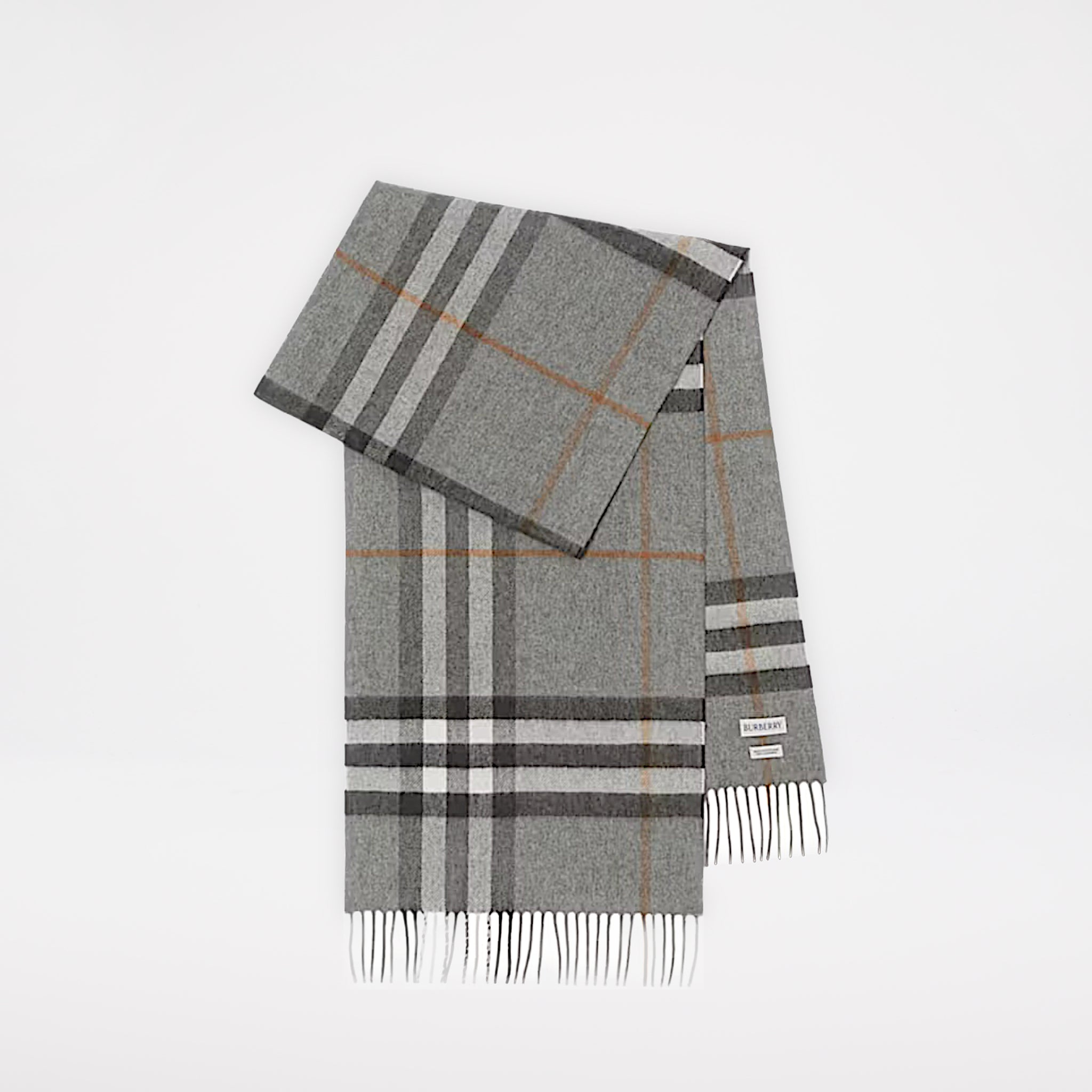 Burberry Check Kashmir Halsduk Grå
