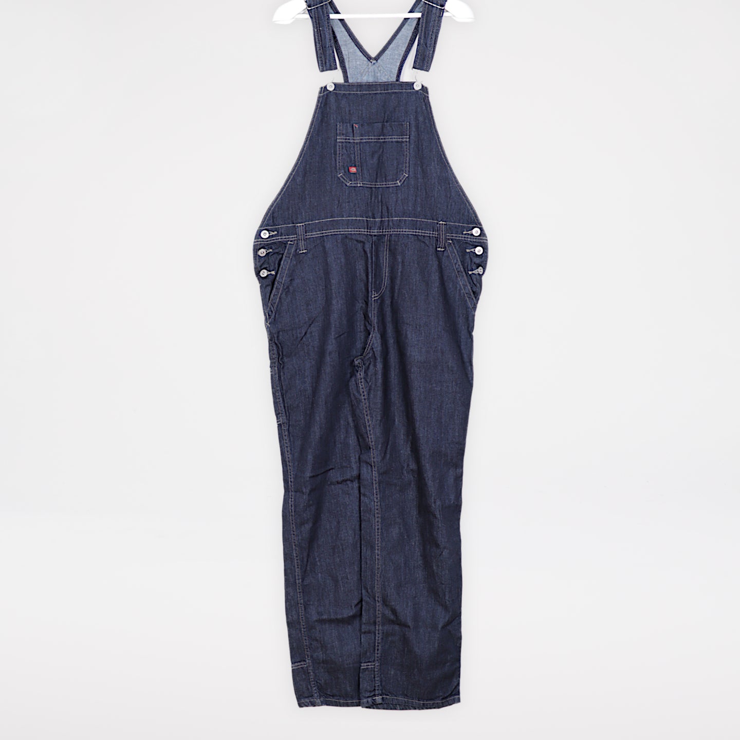 Dickies Hängselbyxa Herr L Denim Blå Snickarbyxor