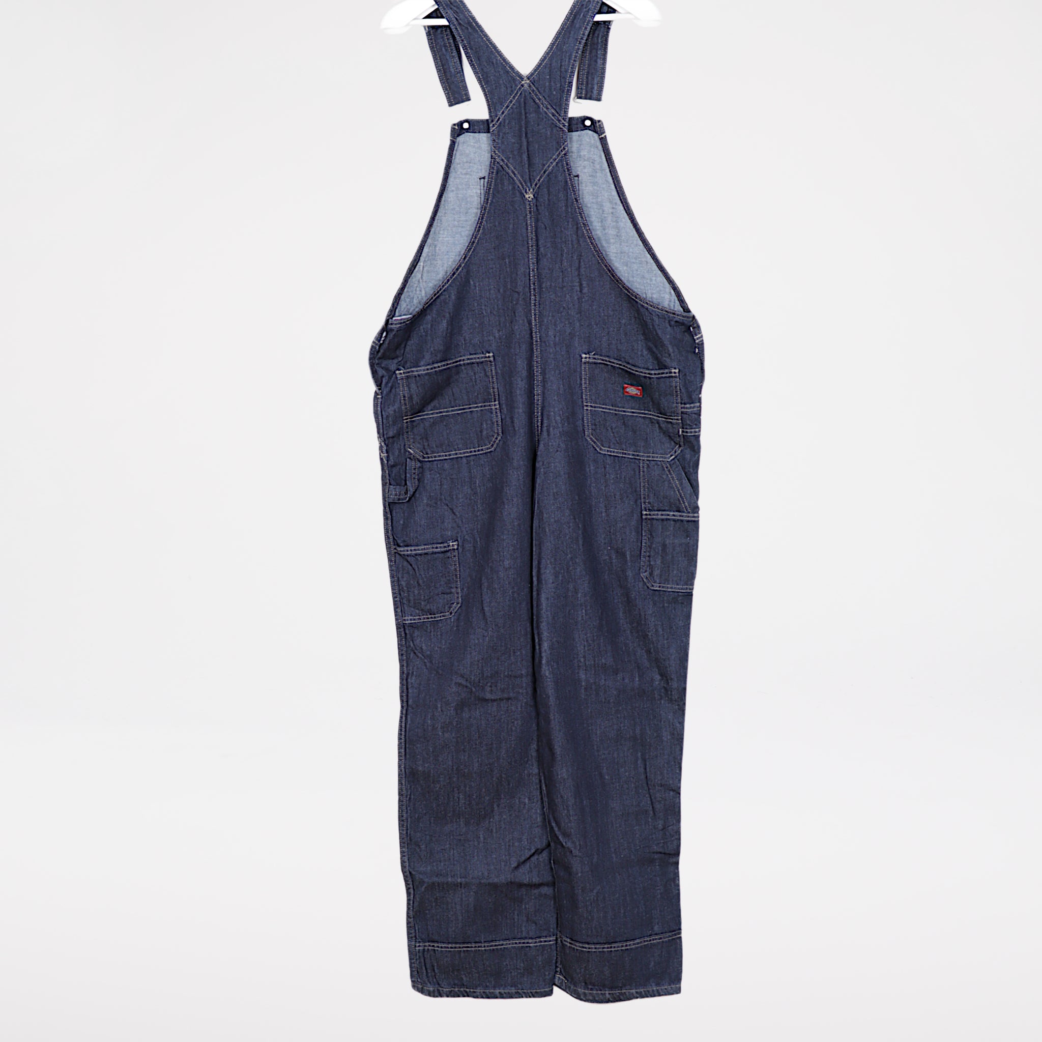 Dickies Hängselbyxa Herr L Denim Blå Snickarbyxor