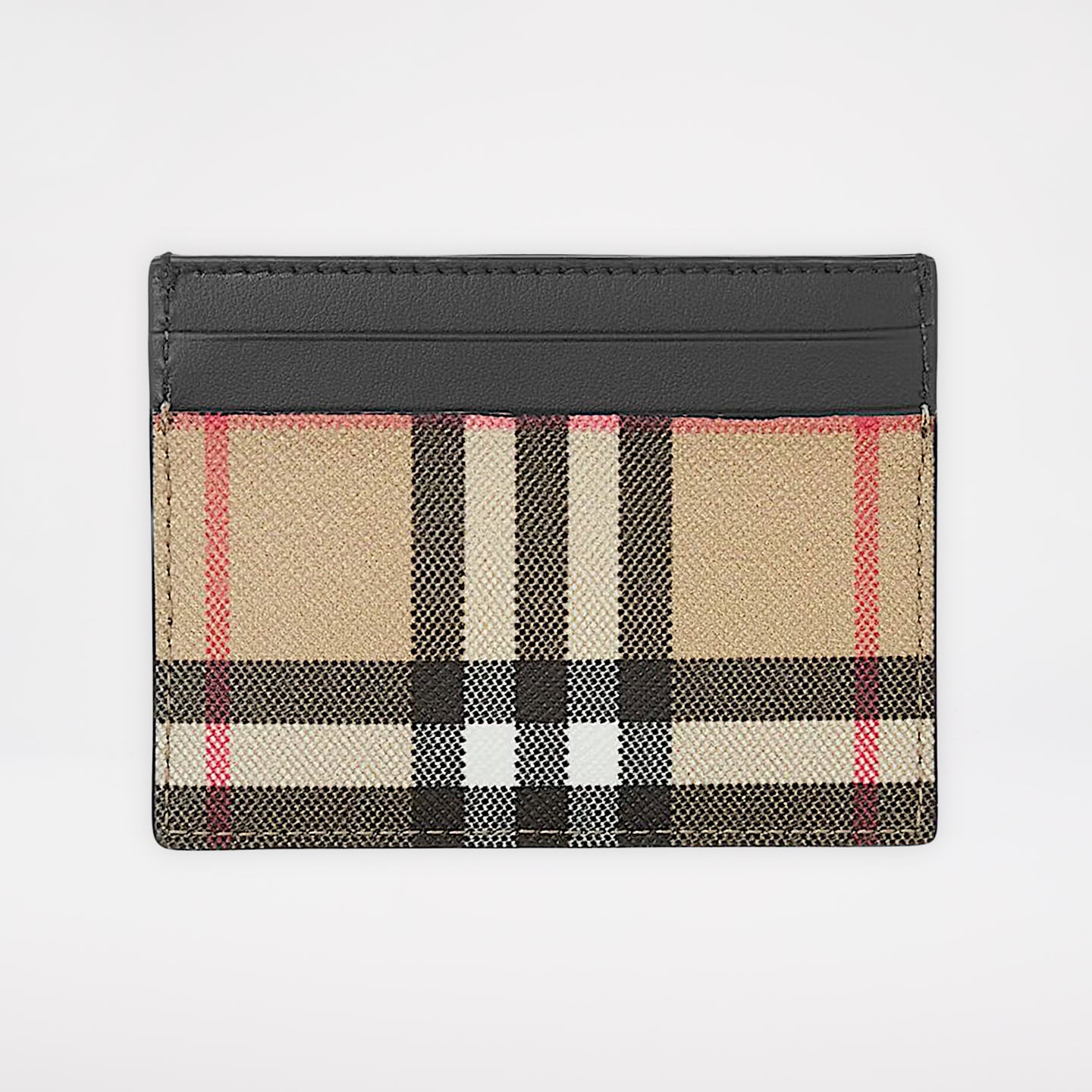 Burberry Vintage Check Kortfodral (5 Kortfack) Svart/Archive Beige