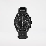 Swatch x Omega Bioceramic Moonswatch Mission To Moonphase Snoopy Svart SO33B700