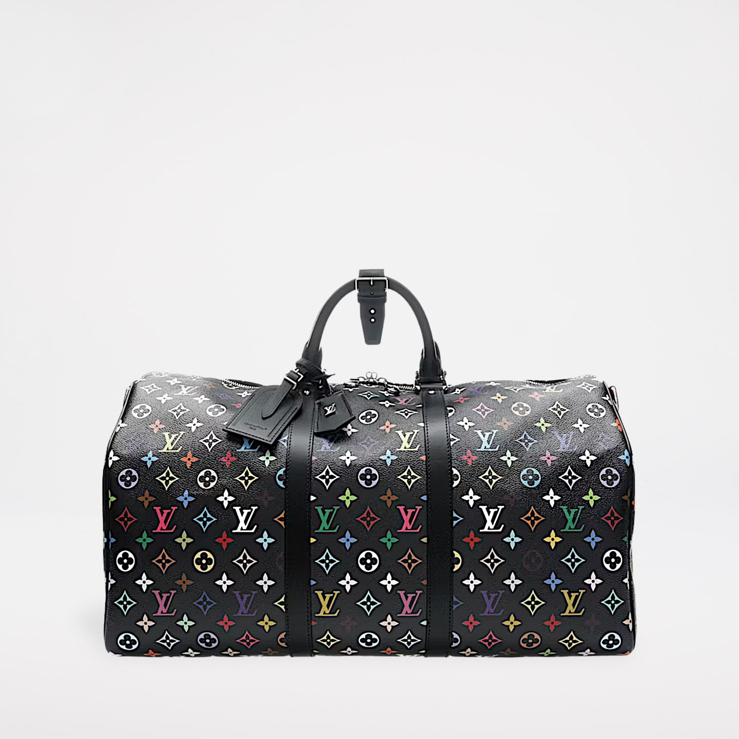 Louis Vuitton x Takashi Murakami Keepall Bandouliere 50 Black Multicolored