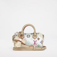 Louis Vuitton x Takashi Murakami Nano Speedy White Multicolored