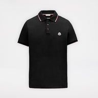 Moncler Logo Polo Shirt Black/Red/White