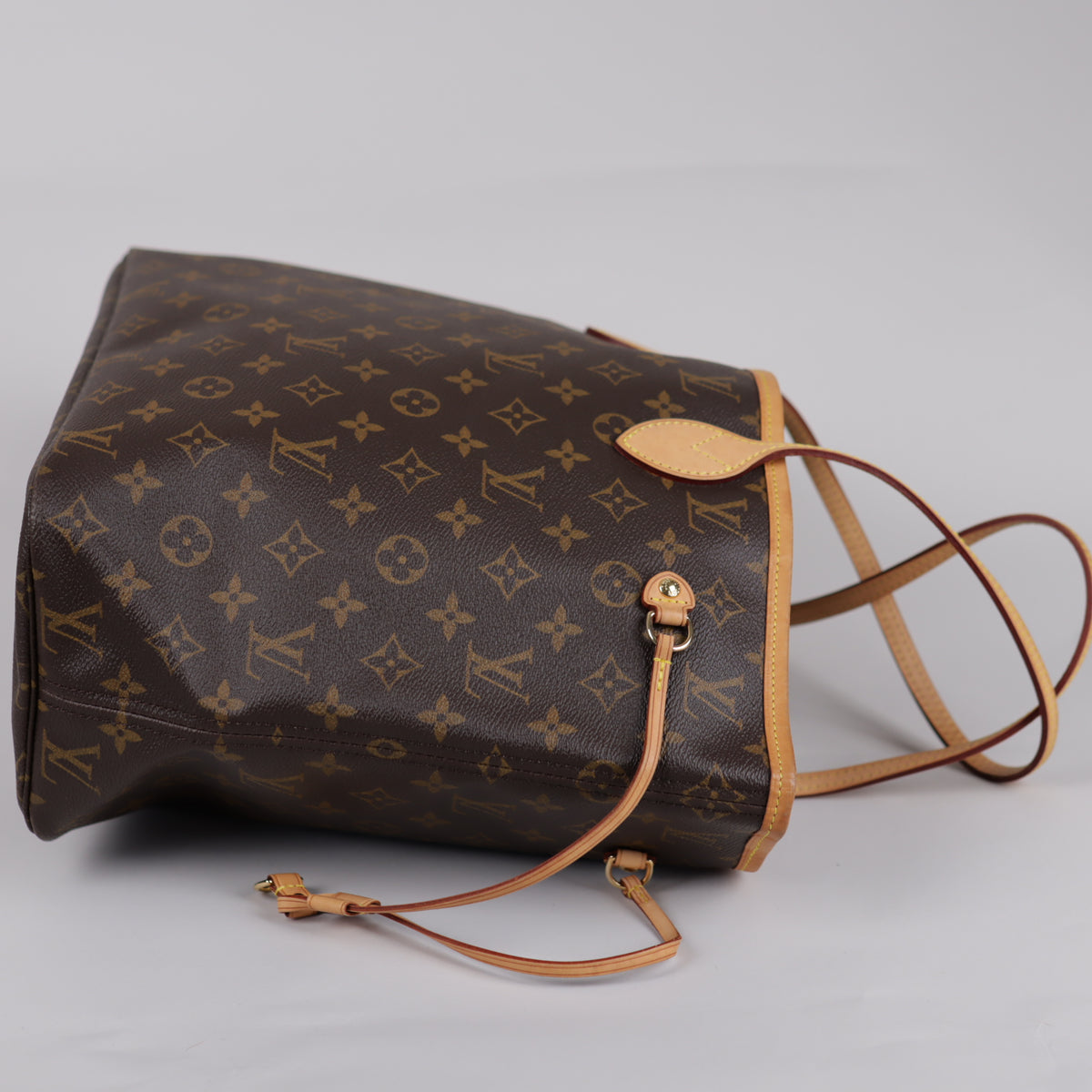 Louis Vuitton Monogram Neverfull MM Tote Väska Brun / GHV