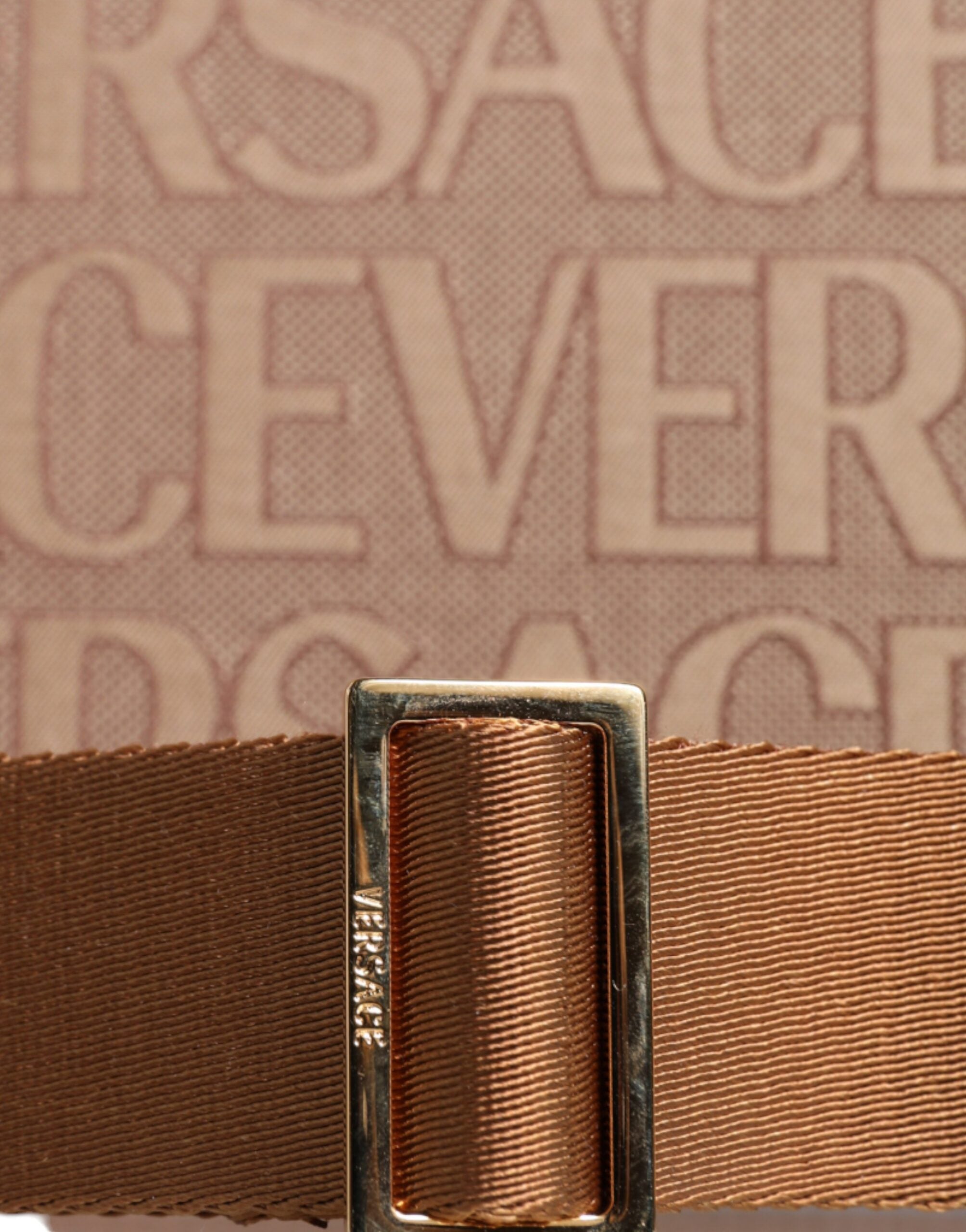 Versace Tote-Väska I Jacquard och Läder