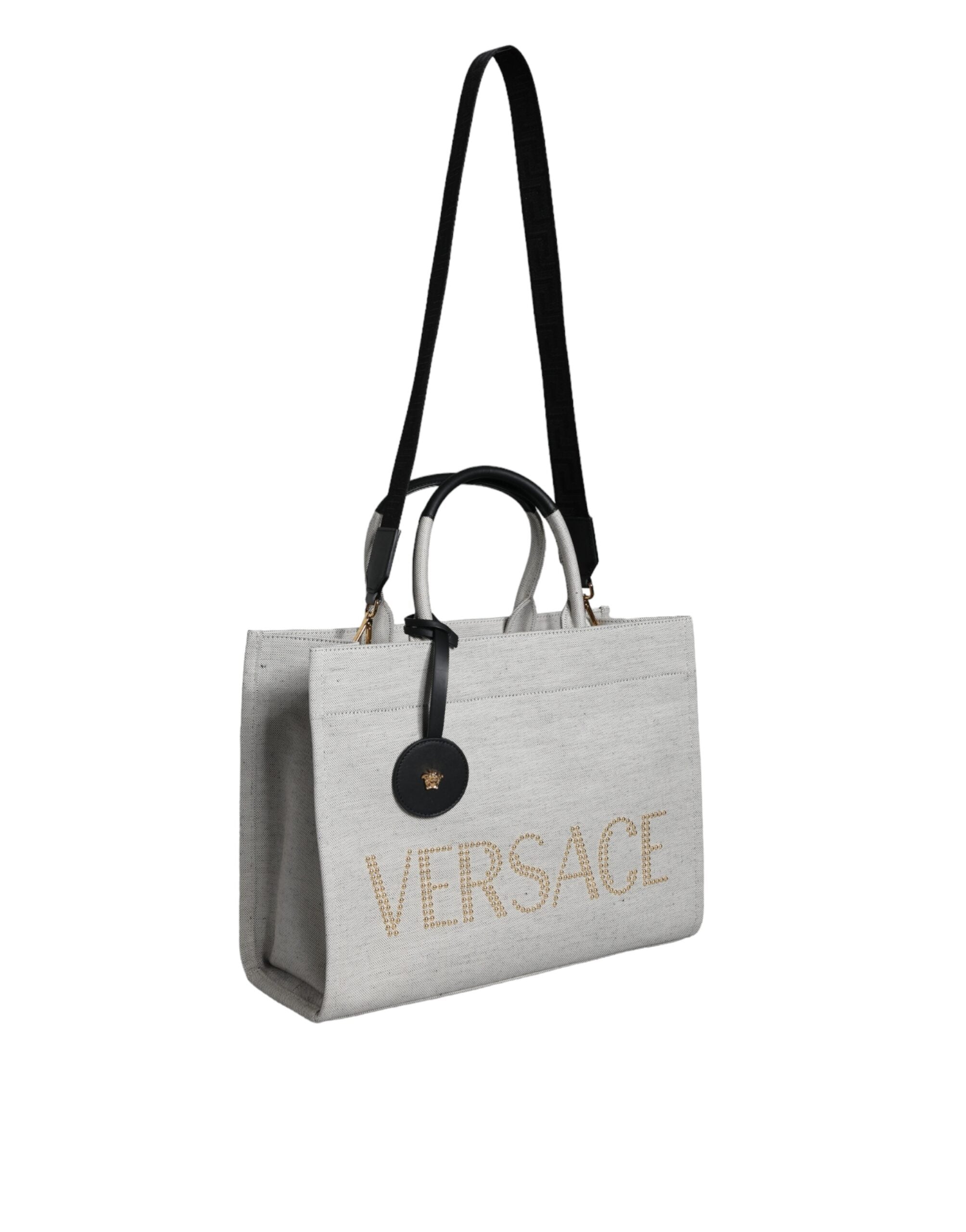 Versace Toteväska I Canvas och Läder