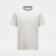 Moncler Logo Collar T-Shirt Off White