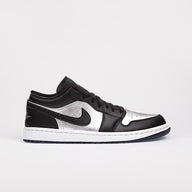 Jordan 1 Low Black Metallic Silver (Dam)