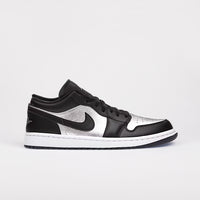 Jordan 1 Low Black Metallic Silver (Dam)