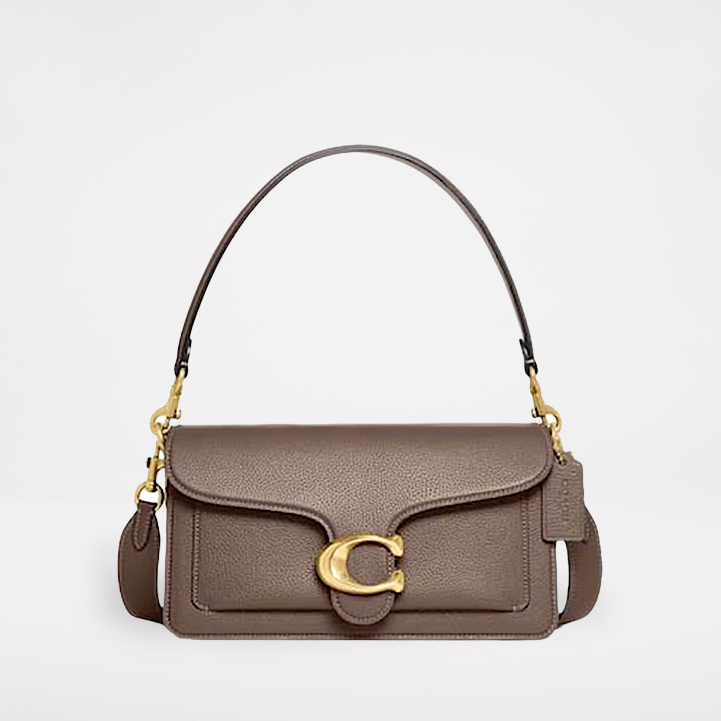 Coach Shoulder Bag Tabby 26 Brass/Dark Stone