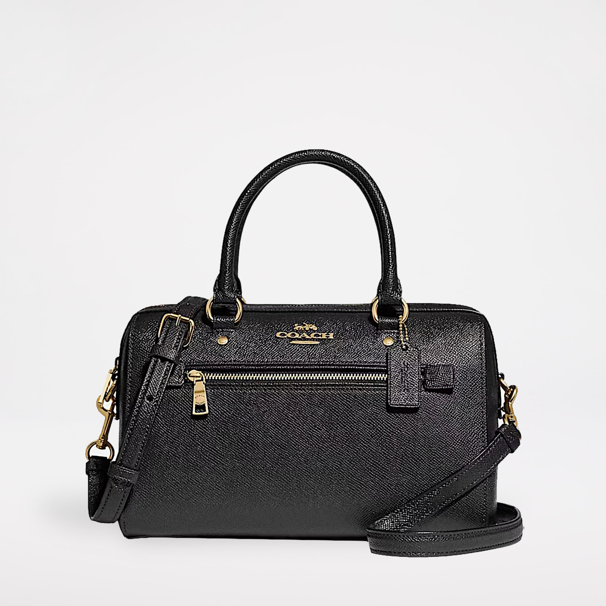 Coach Rowan Satchel Bag Medium Black