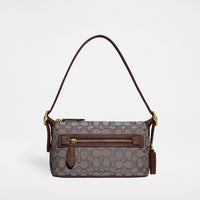 Coach Demi Bag In Signature Jacquard Brass/Oak Maple