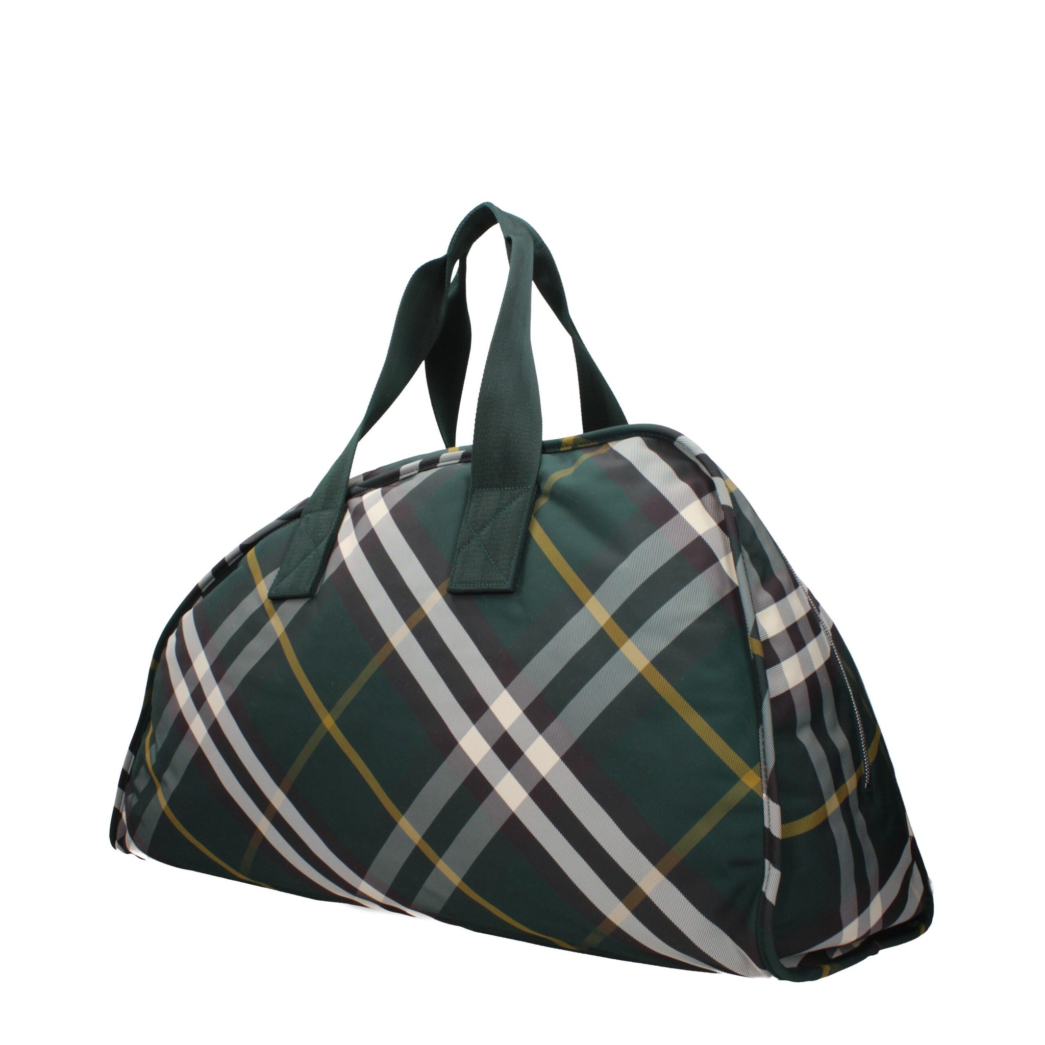 Burberry Grön Resväska I Textil
