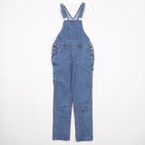 Dickies Hängselbyxor Dam Stl S / M Blå Denim Snickarbyxor