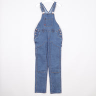 Dickies Hängselbyxor Dam Stl S / M Blå Denim Snickarbyxor