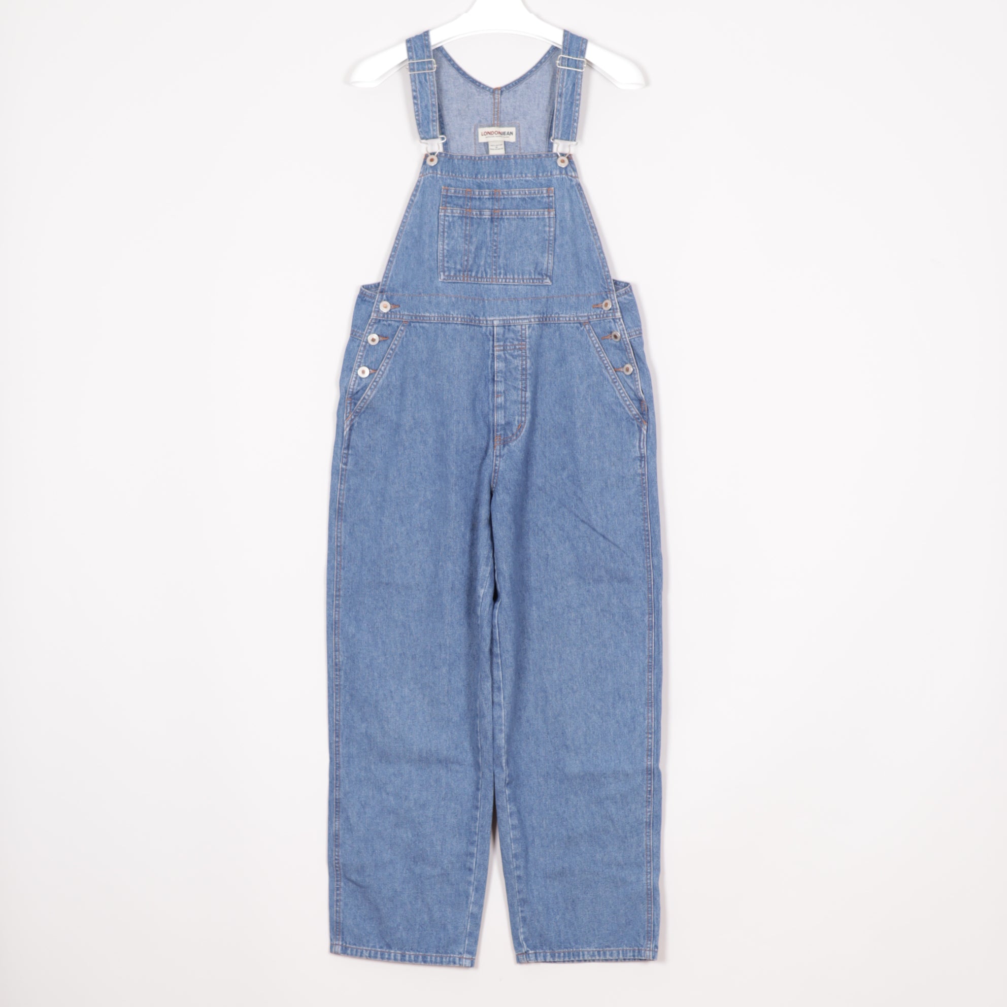 LondonJean Hängselbyxor Dam M Denim Blå Snickarbyxor