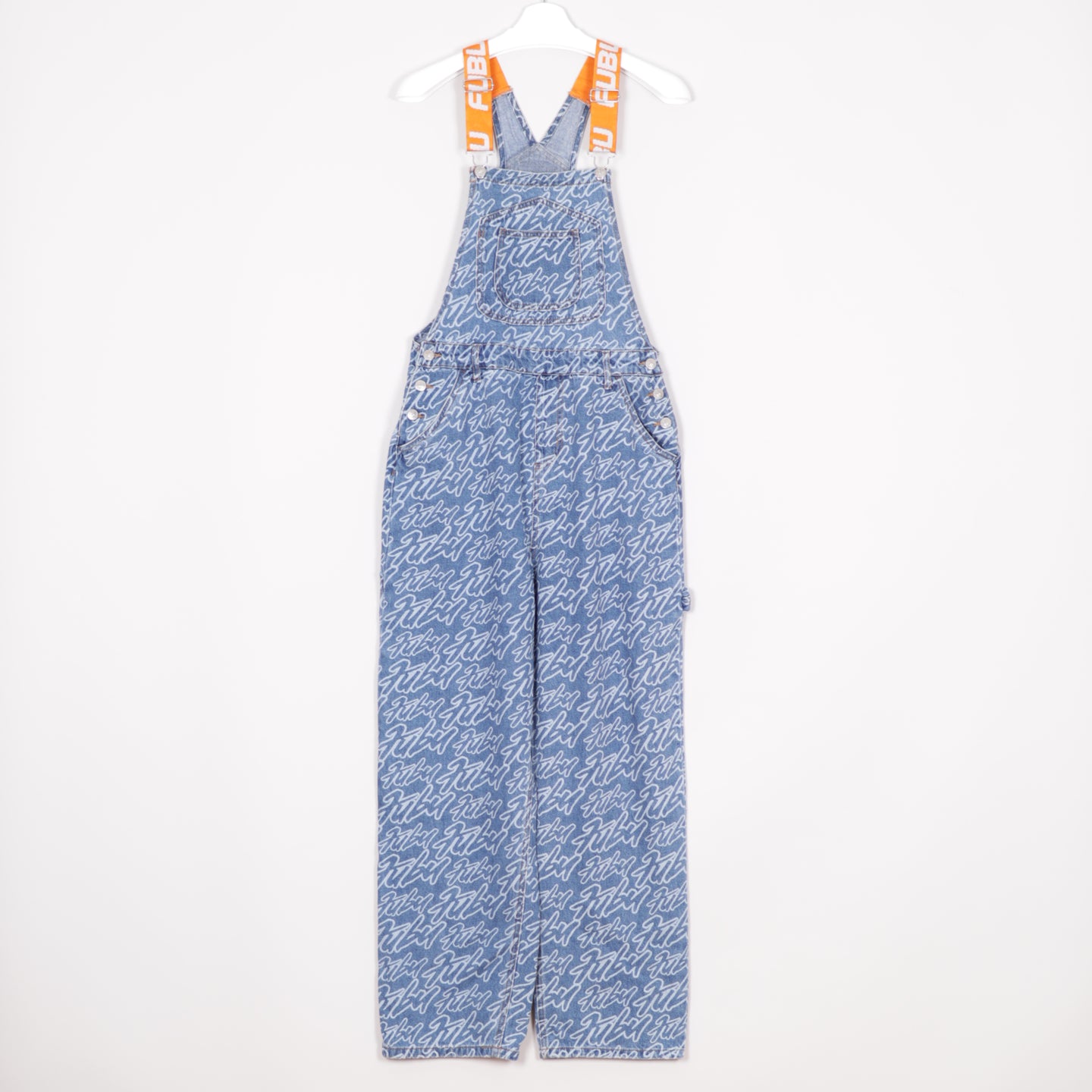 Fubu Hängselbyxor Unisex Herr M / Dam L Denim Blå Snickarbyxor
