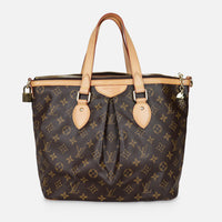 Louis Vuitton Monogram Palermo PM Handväska Brun / GHV